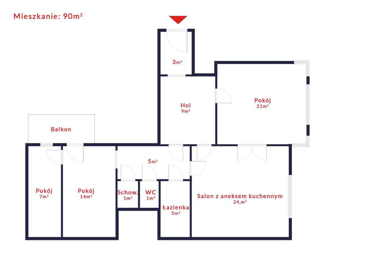Tenement Apartment 90M2 City Center Krakow Exterior photo